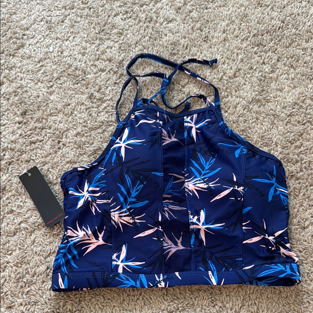 NWT Pink Cove halter bathing suit top